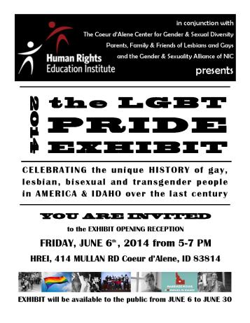 HREI pride history exhibit flyer jpeg